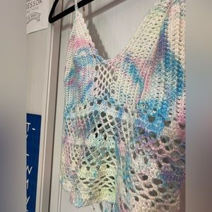 Tie-Dye Crotchet Top